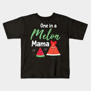 Watermelons Dancing Together Happy Day One In A Melon Mama Kids T-Shirt